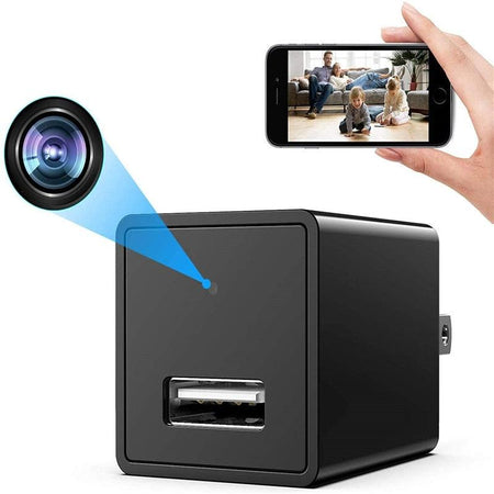 Smart Charger™ - Câmera Espiã Wifi com Sensor de Movimento